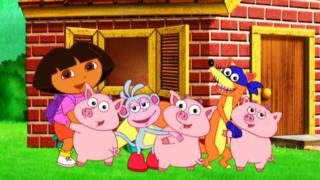 Seikkailija Dora (S) - Dora ja Kolme Pientä Possua